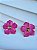 Brinco margarida pink - Imagem 1