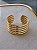 Bracelete tubular dourado - Imagem 1