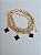 Trio pulseira trevo preta - Imagem 1