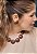 Conjunto colar e brinco café - Imagem 3