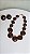 Conjunto colar e brinco café - Imagem 4