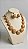 Conjunto colar e brinco cappuccino - Imagem 1
