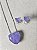 Conjunto coração lavanda - Imagem 1