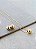 Conjunto esfera dourada 12mm - Imagem 1