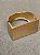 Bracelete articulado quadrado fosco dourado - Imagem 1