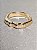 Bracelete martelado abs dourado - Imagem 3