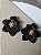 Brinco flor moça bonita preto - Imagem 1