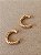 Dupla de piercing fake torcido dourado - Imagem 1