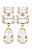 Brinco Longo retangular gota cristal festa - Imagem 1