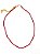Colar Mini Cristais Vermelho - Imagem 1
