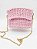 Bolsa de tricô rosa claro - Imagem 1