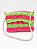 Bolsa de tricô verde e pink neon - Imagem 1