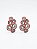 Brinco mini círculos vermelho - Imagem 1