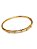 Bracelete Rígido Dourado com Detalhes em X - Imagem 1