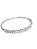 Bracelete Rígido prata com Detalhes em X - Imagem 1