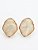 Brinco Oval Resina Facetada Nuvem - Imagem 1
