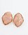 Brinco Oval Resina Facetada rosa - Imagem 1