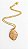 Colar longo resina oval marrom - Imagem 1