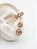 Conjunto brincos e piercing rosa claro - Imagem 1