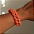Pulseira bordada laranja - Imagem 1