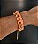 Pulseira bordada laranja - Imagem 3