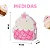 Marmita Infantil CUPCAKE cor-de-rosa com divisória e travas laterais - Imagem 3