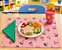 Jogo Americano Infantil em Tecido | Boneca com Guardanapo Verde - Imagem 1