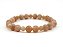 Pulseira Pedra da Lua Pêssego 6mm e 8mm c/18cm - Imagem 1