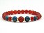 Pulseira Ágata Cornalina 6mm+ Apatita 6mm e 8mm c/18cm - Imagem 3