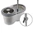 Mop Giratório Inox Limpeza pesada 6,5L Inox - A23072301 - Imagem 3