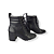 BOTA COTURNO CANO CURTO SALTO BLOCO - PRETO - Imagem 4