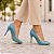 Scarpin Feminino Azul Turquesa Salto Alto Fino Bico Fino - Tamanhos 30, 31, 32 e 33 - Imagem 2