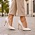 Scarpin Feminino Branco Salto Alto Fino Bico Fino - Tamanhos 30, 31, 32 e 33 - Imagem 2