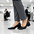 SCARPIN FEMININO SALTO MÉDIO BLOCO - PRETO - Imagem 2