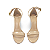 Sandalia Gisele Salto Fino Alto - Verniz Bege - Imagem 5