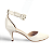 SCARPIN ABERTO SALTO MEDIO - OFFWHITE - Imagem 1