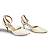 SCARPIN ABERTO SALTO MEDIO - OFFWHITE - Imagem 3