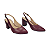 SCARPIN SLINGBACK SALTO BLOCO VERMELHO BORDO - Imagem 2