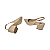 Scarpin Slingback Feminino Nude Salto Bloco Médio Bico Fino Tamanhos 30 a 33 - Imagem 5