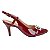 SCARPIN SLINGBACK SALTO FINO  VZ VERMELHO BORDO - Imagem 1