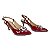 SCARPIN SLINGBACK SALTO FINO  VZ VERMELHO BORDO - Imagem 2