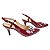 SCARPIN SLINGBACK SALTO FINO  VZ VERMELHO BORDO - Imagem 4
