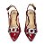 SCARPIN SLINGBACK SALTO FINO  VZ VERMELHO BORDO - Imagem 3
