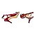 SCARPIN SLINGBACK SALTO FINO  VZ VERMELHO BORDO - Imagem 5
