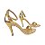 Sandalia Gisele Salto Alto Fino - Ouro - Imagem 4