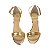 Sandalia Gisele Salto Alto Fino - Ouro - Imagem 5