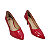 SCARPIN FEMININO SALTO MÉDIO FINO - VZ VERMELHO - Imagem 2