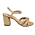SANDALIA SALTO BLOCO NUDE - Imagem 1