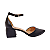 Scarpin Preto Salto Bloco Médio Bico Fino, Tamanhos 30, 31, 32 e 33 - Imagem 1