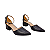 Scarpin Preto Salto Bloco Médio Bico Fino, Tamanhos 30, 31, 32 e 33 - Imagem 3